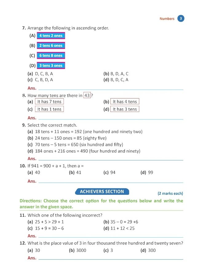 Oswaal One For All Olympiad Workbook Class 2 Maths for 2024-25 Exam  - Image 5