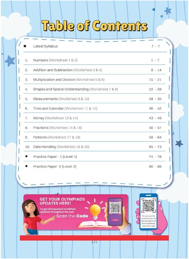 Oswaal One For All Olympiad Workbook Class 2 Maths for 2024-25 Exam  - Image 2