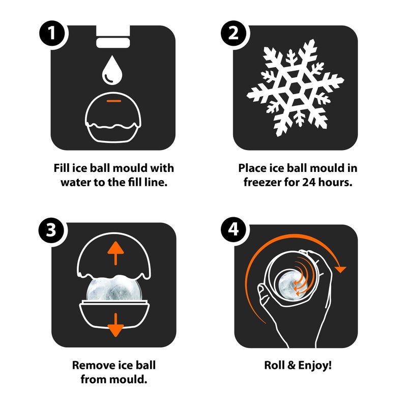 Final Touch On The Rock Glass With Ice Ball Mold - Elevate Your Whiskey  Scotch & Bourbon Experience | Enhanced Aromas  Long-Lasting Ice  Generous Capacity (Gs300) - Image 4