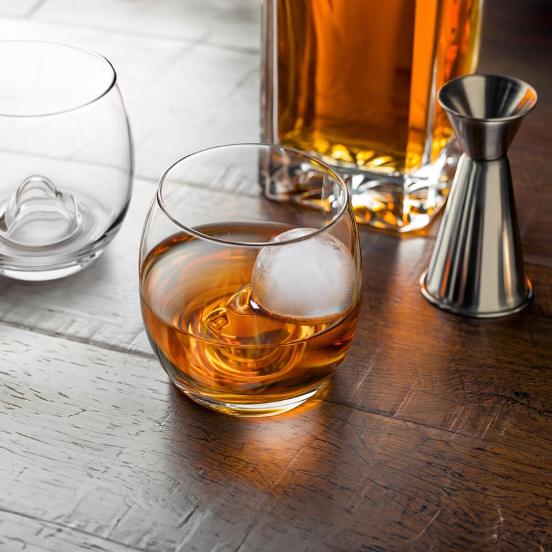 Final Touch On The Rock Glass With Ice Ball Mold - Elevate Your Whiskey  Scotch & Bourbon Experience | Enhanced Aromas  Long-Lasting Ice  Generous Capacity (Gs300) - Image 2