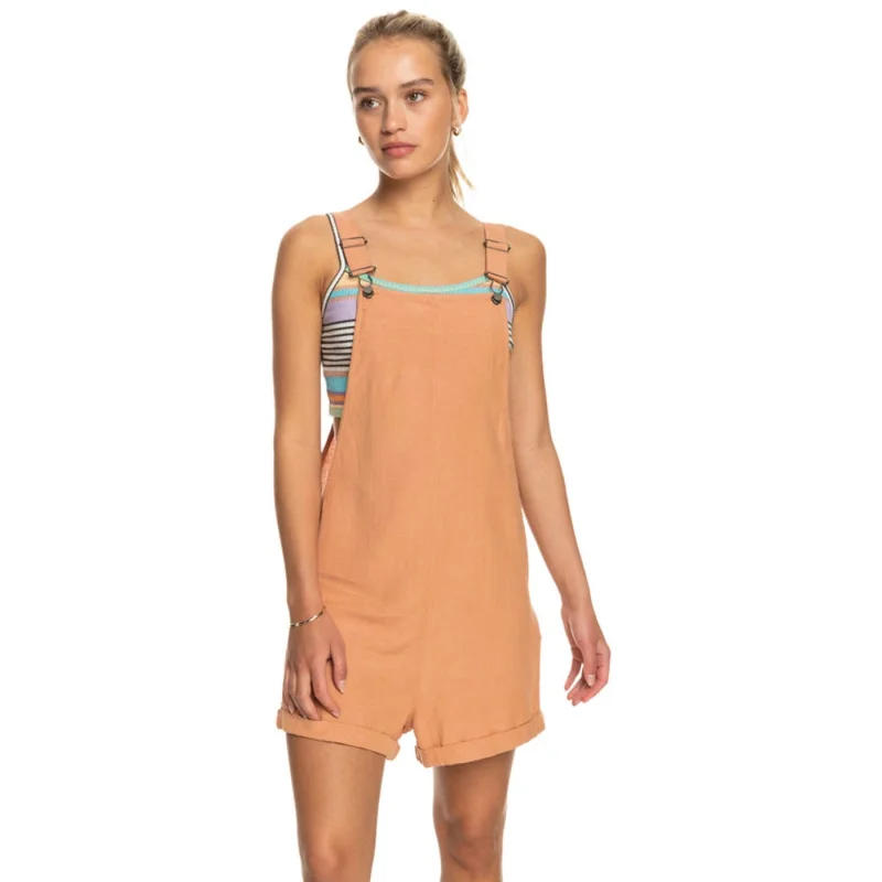 روكسي Silver Sky Again Dungaree Short - Women