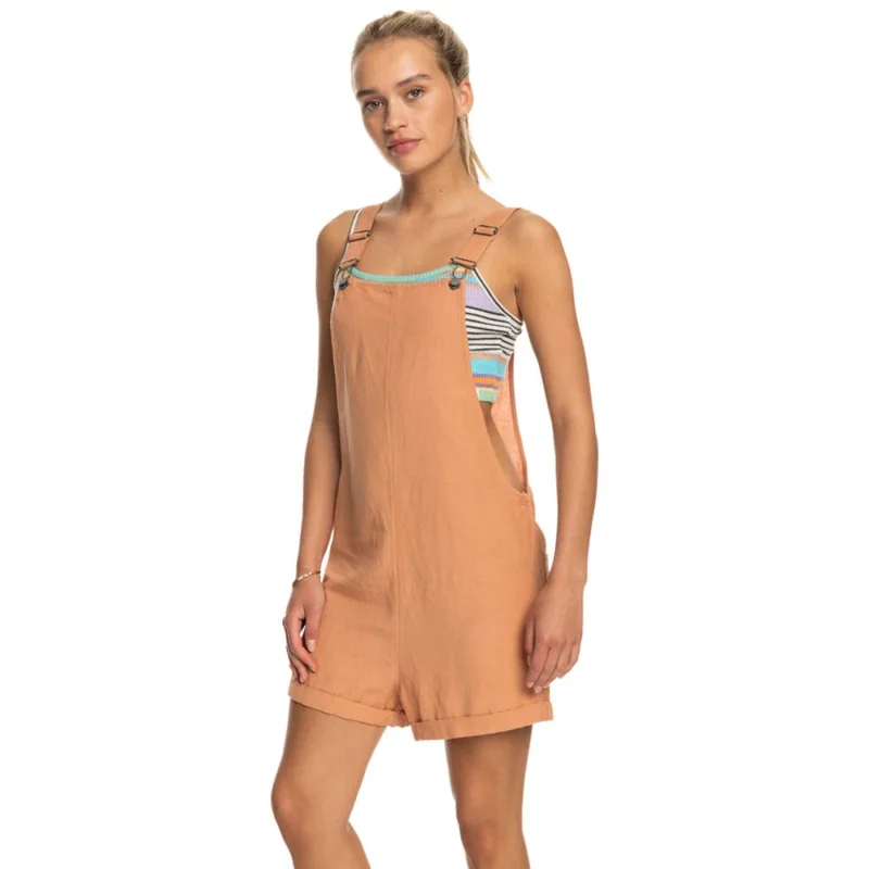 روكسي Silver Sky Again Dungaree Short - Women