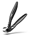 BEZOX Toe Nail Clippers for Thick Nails for Seniors with Safety Lock Ergonomic Design Curved Cutting Jaw Toenail Clippers for Thick Nails for Comfortable Safe and Precise Trimming Black - Image 2