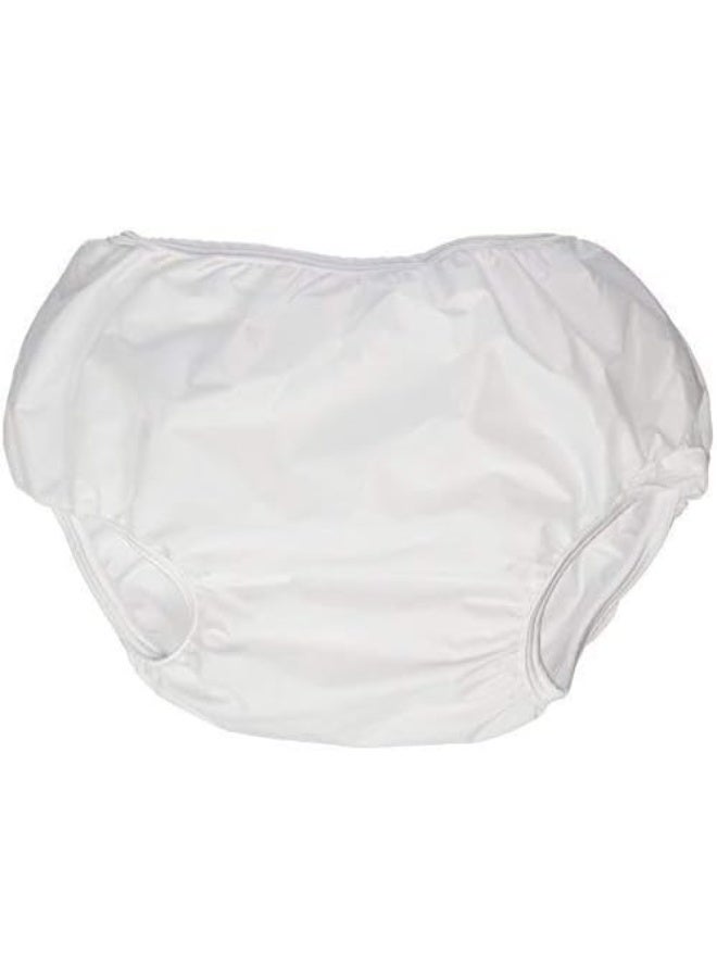 Dappi Waterproof 100% Nylon Diaper Pants, White, Small (2 Count) - Image 4