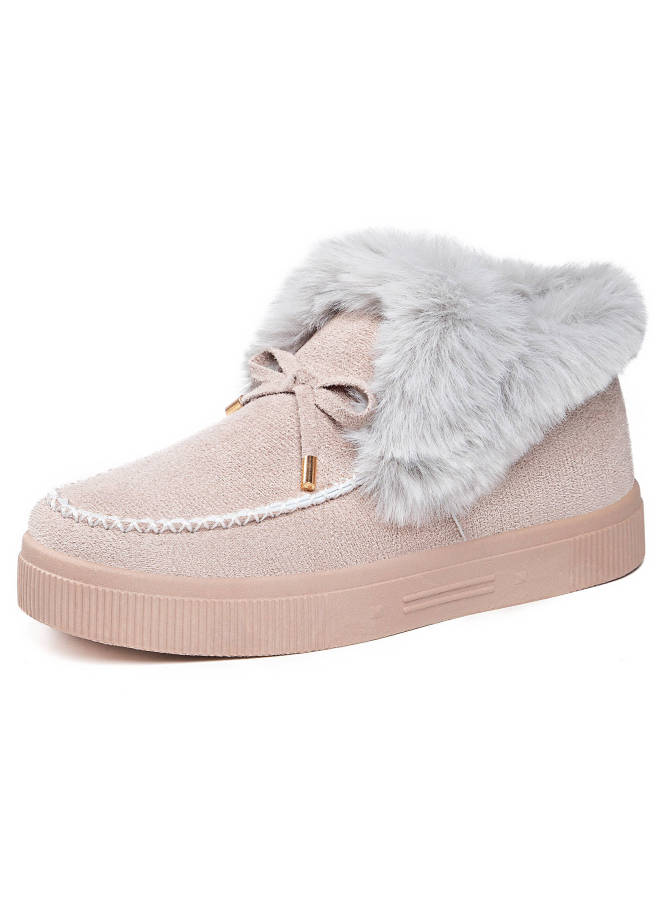 Women's Cotton Shoes Winter New Fashion Versatile Plush Thickened Women's Snow Boots Dropshipping Non-slip Cotton Boots
