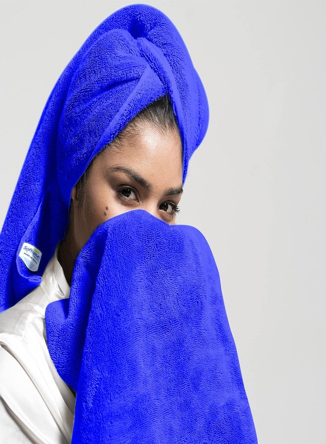 SOFTSPUN Microfiber Hair and Face Care, 5Piece, 40x60 Cms, 340 GSM, (Blue). Super Soft & Comfortable, Quick Drying, Ultra Absorbent in Large Size. - Image 5