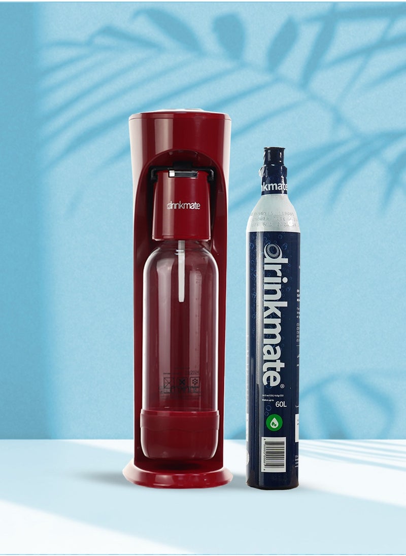 DrinkMate Sparkling Water and Soda Maker Red Colour  - Image 1
