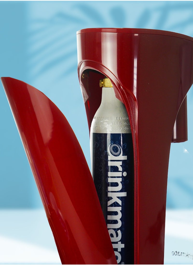 DrinkMate Sparkling Water and Soda Maker Red Colour  - Image 3
