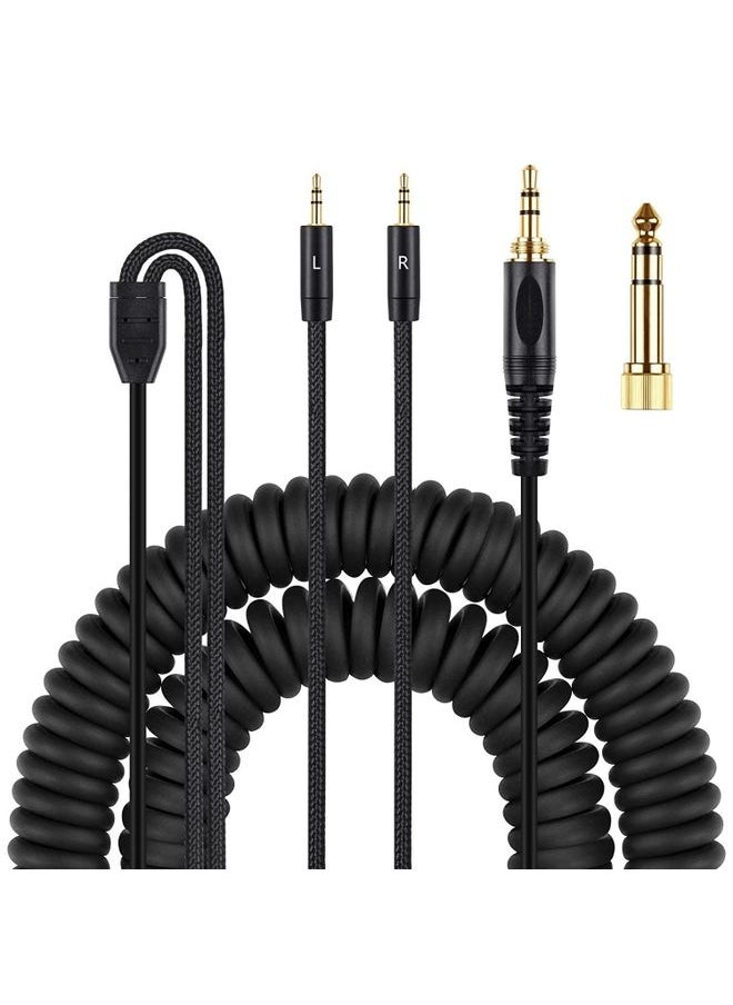 BURAQ ZS0228 Headphone Audio Cable for HIFIMAN HE400i HE560 1000 (Black)  - Image 1