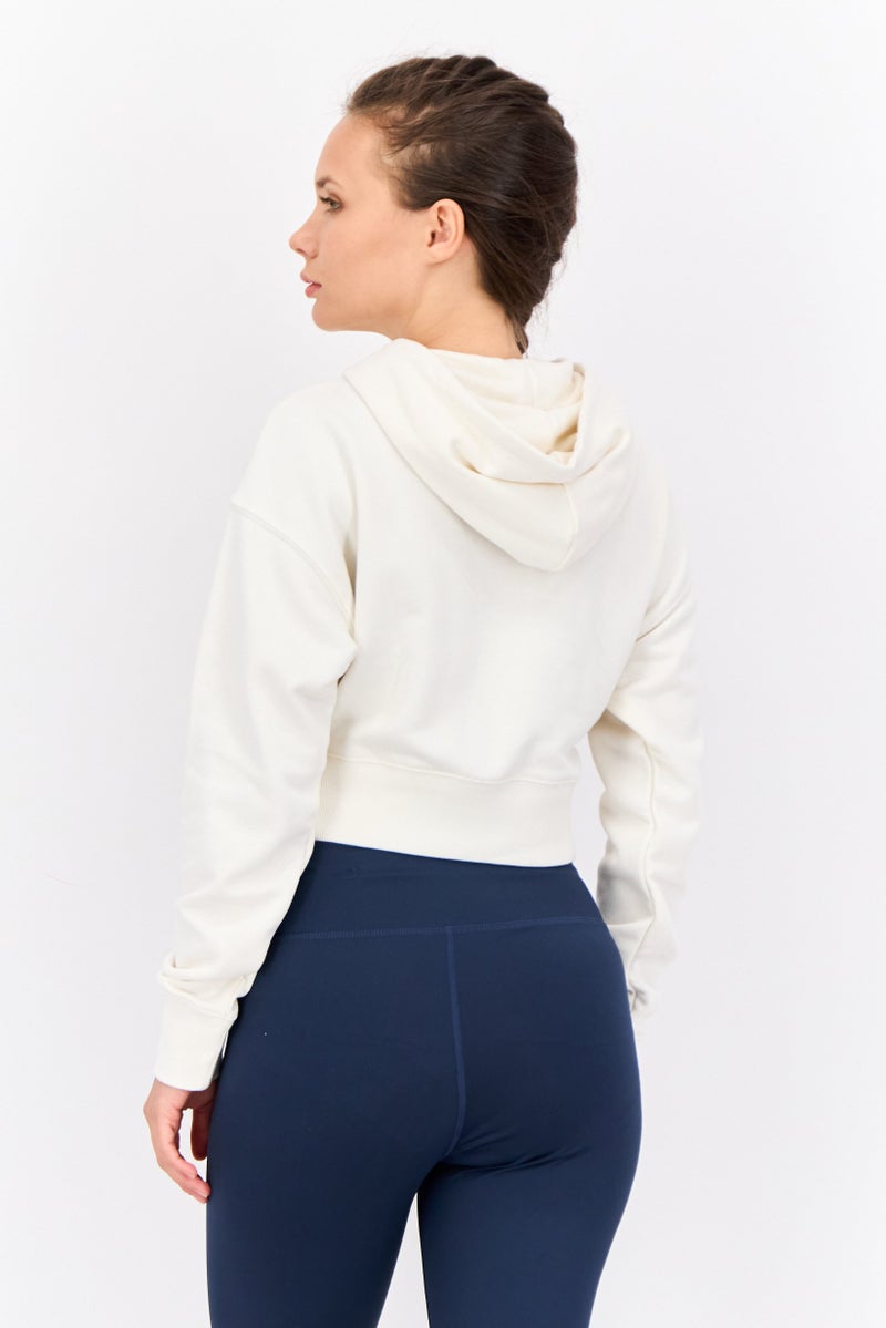 PUMA Women Relax Fit Long Sleeve Outdoor Sweatshirts, Light Beige  - Image 4