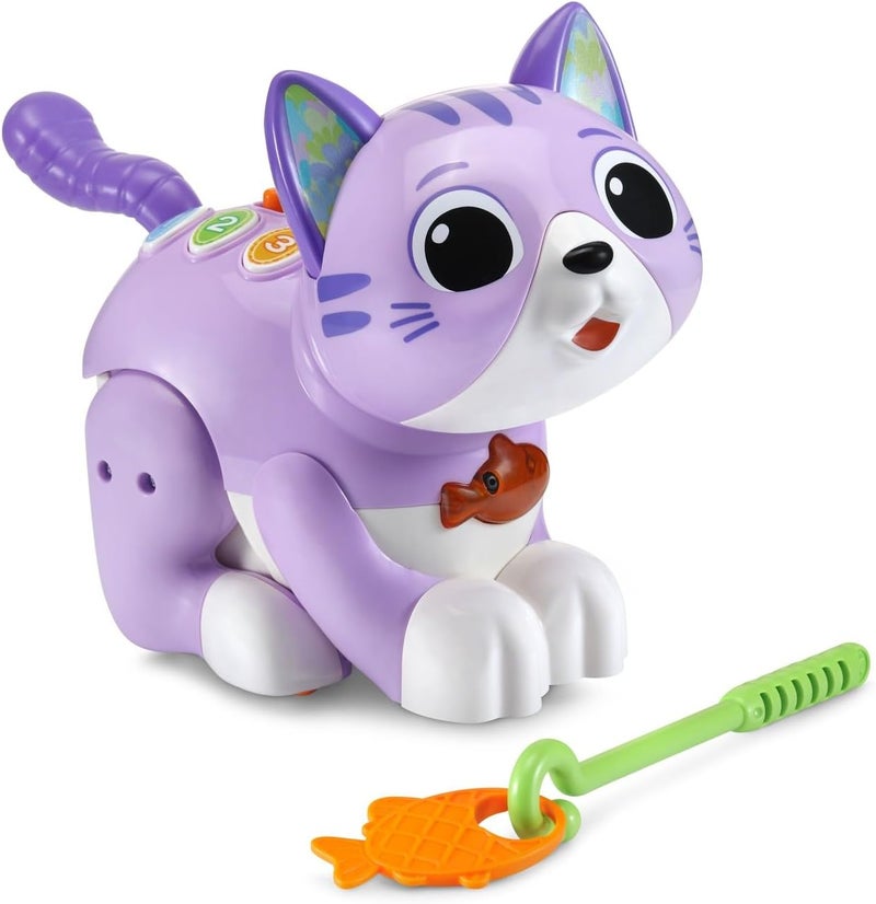 في تك لعبة VTech My Playful Kitten، لعبة تعليمية مع وضعين، لعبة موسيقية للأطفال مع أغاني وعبارات ومؤثرات صوتية، لعبة قطط لطيفة للعب التفاعلي، تعلم الأرقام والألوان والمشاعر، للأعمار من 18 شهرًا فما فوق - Image 1