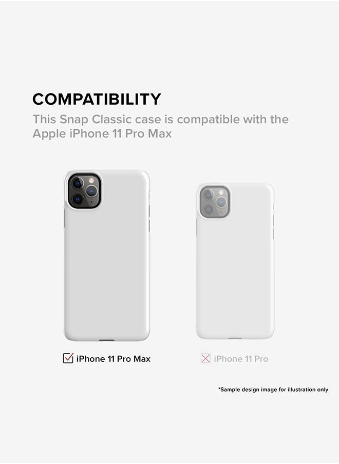 Stylizedd - Slim Cover for Apple iPhone 11 Pro Max Case Snap Classic Series Mobile Cover Hard PC Shield Matte Finish Print -Netherlands-Player-Memphis - Image 1