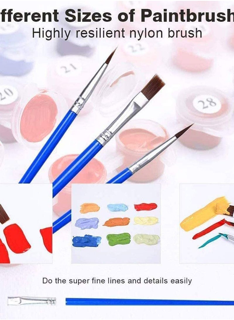Generic Paint by Number Kit for Adults, Beginner-Friendly DIY Painting on Canvas, Easy Number Painting for Kids and Adults, Hobbies for Women, 16x20 inch Frameless  - Image 4