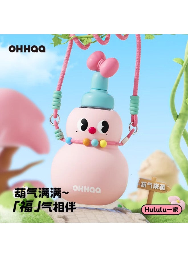 Ohhaa Gourd Water Bottle New Cute Straw Cup Tritan Large Capacity Summer Plastic Children's Water Bottle - Image 1