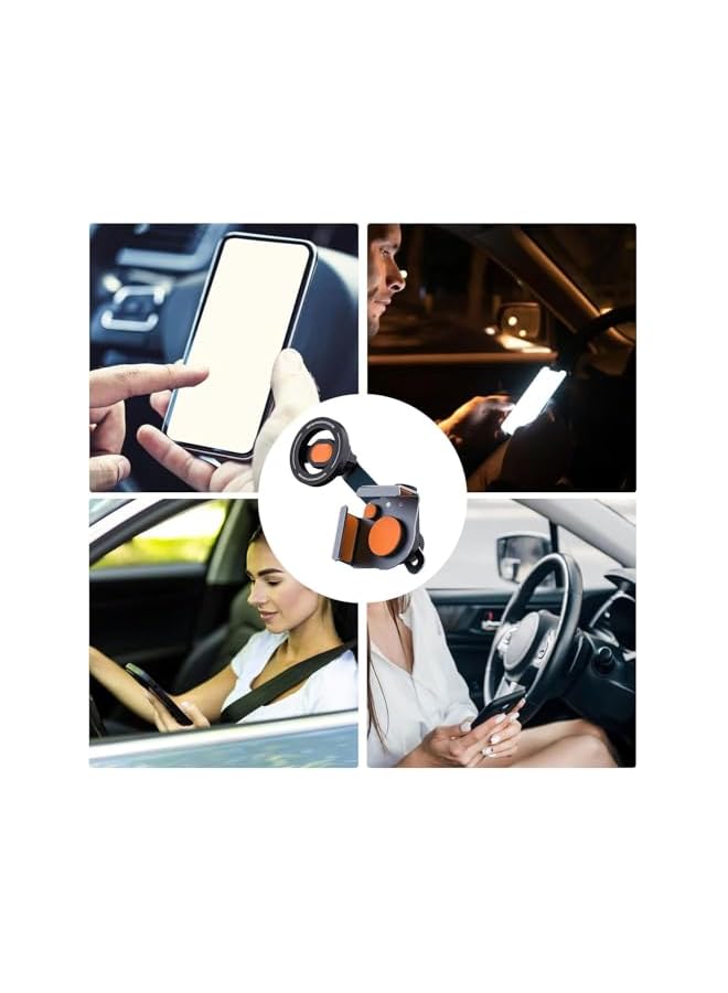 S-TOP Car Phone Holder - 360° Rotating Magnetic Car Phone Mount, Universal Dashboard Phone Holder for Car with Strong Grip (Black) - Image 2