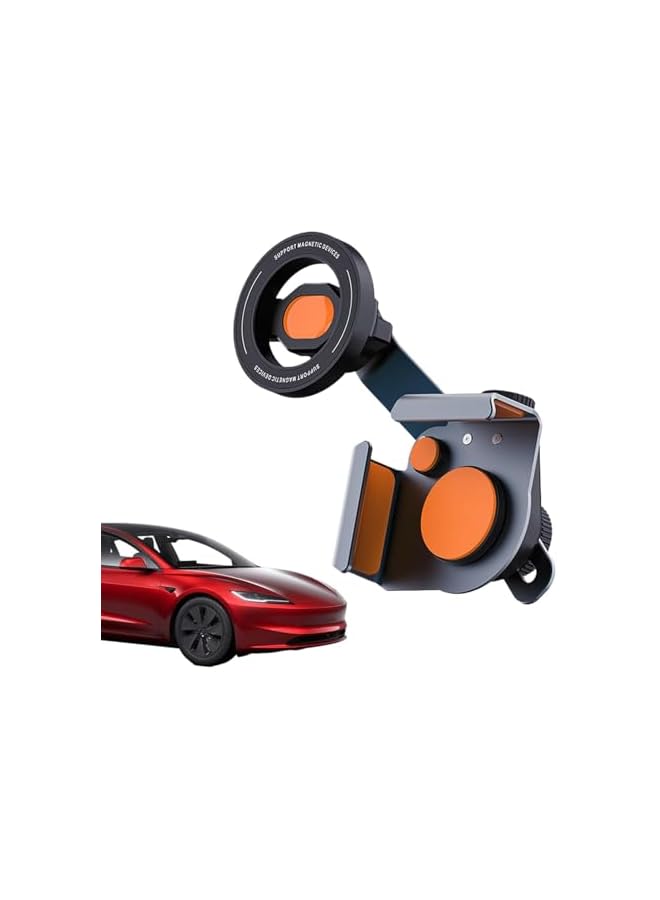 S-TOP Car Phone Holder - 360° Rotating Magnetic Car Phone Mount, Universal Dashboard Phone Holder for Car with Strong Grip (Black) - Image 3