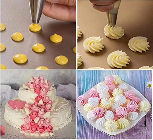 GYFZH Piping Bags,100pcs 12 Inch Anti Burst Disposable Cake Decorating Bags,Non-Slip Pastry Bags-Ideal for Cakes,Cream Frosting and Cookie Decorating - Image 5