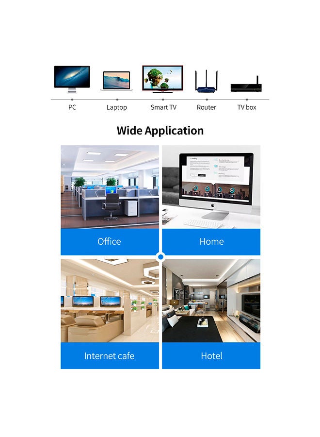 NIBEMINENT CAT 6 Ethernet Cable 10 m Blue - Image 2