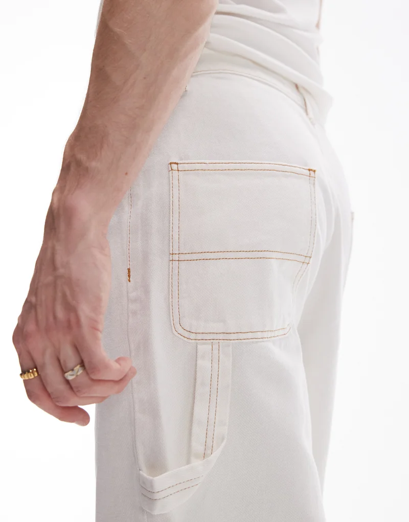 توب مان Longline Carpenter Denim Short