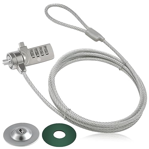 HOX Laptop Cable Lock, Hardware Security Cable Lock Anti Theft Combination Lock for iPad Tablet Laptop MacBook - Image 1