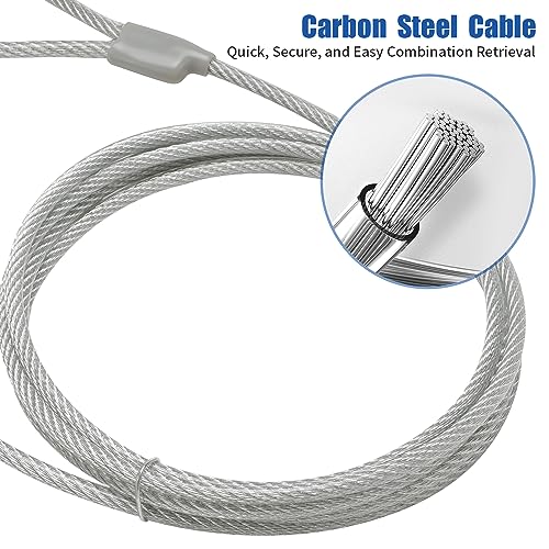 HOX Laptop Cable Lock, Hardware Security Cable Lock Anti Theft Combination Lock for iPad Tablet Laptop MacBook - Image 5