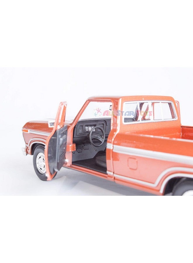 MOTORMAX موديل سيارة مقياس 1:24 من موتورماكس فورد F-150 بيك أب 1979 79346 بني - Image 3