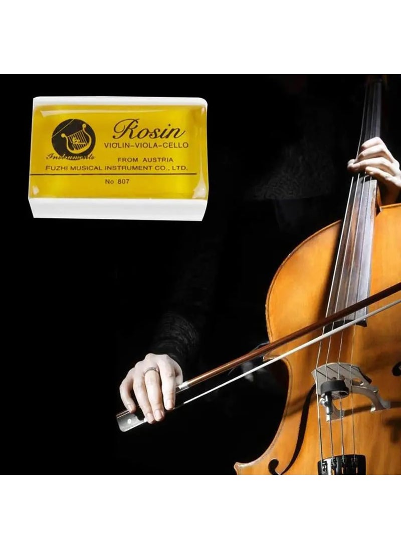 EastyGold Rosin Natural for Violin Cello Viola Rosin Light Low Dust for Bows String Music Instrument Accessory Yellow with Case 3 Pack  - Image 2