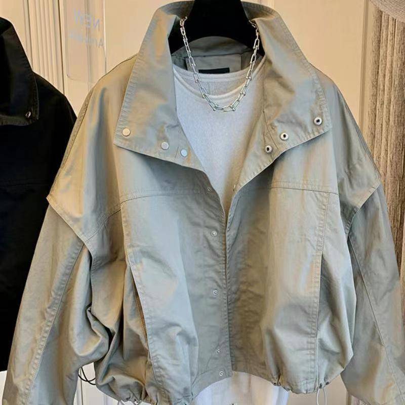 Women'S Short Jacket Windbreaker Loose Short Petite Jacket Popular Women'S Clothing - Image 3