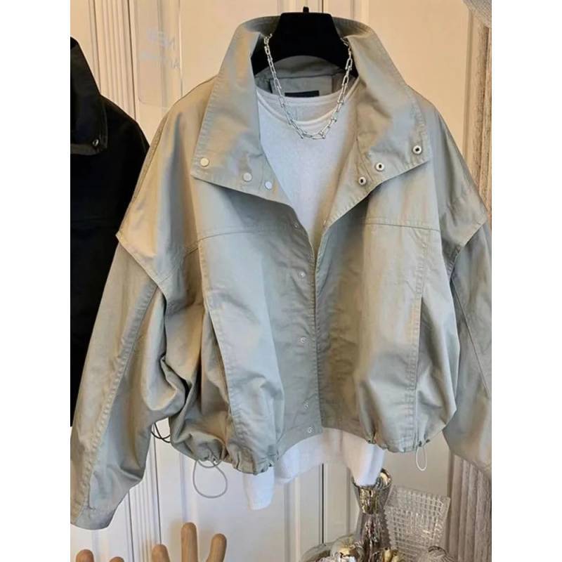 Women'S Short Jacket Windbreaker Loose Short Petite Jacket Popular Women'S Clothing - Image 4