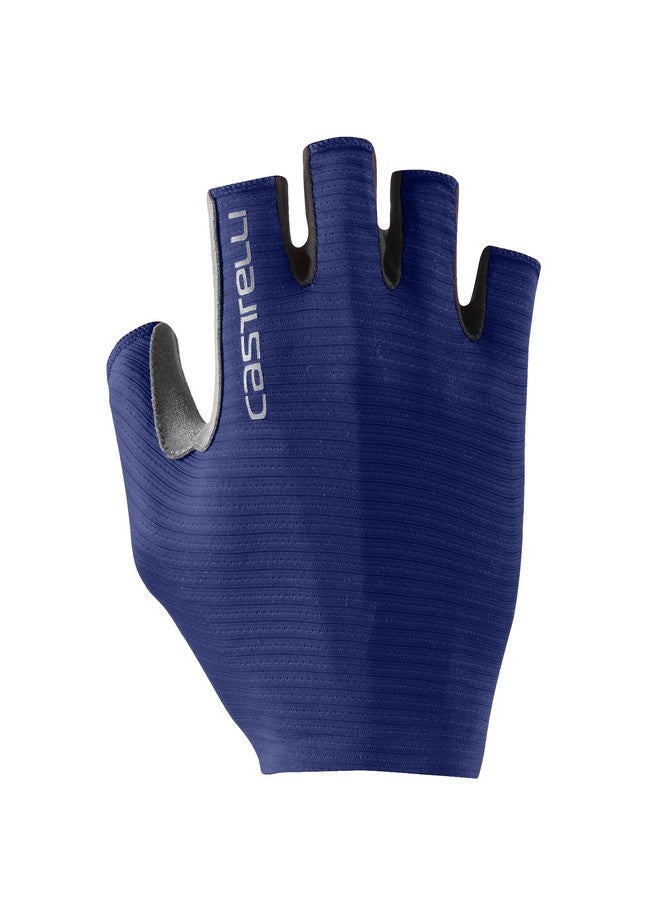 CASTELLI Men’s Espresso Glove, Short-Finger Cycling Gloves with Padding & UPF Protection for Road & Gravel Biking - Belgian Blue - Medium - Image 1