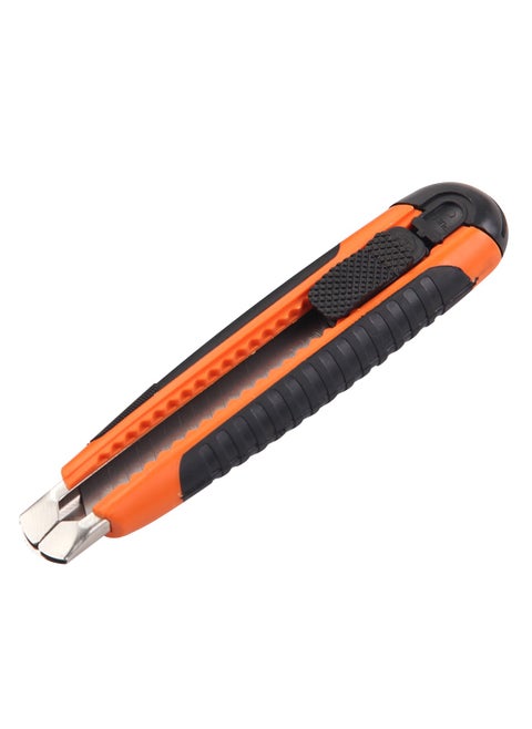 18 Mm Utility Knife Progrip with Safety Lock, Orange, Soft Grip Material, SK5 Blade Material, Smooth, Easy To Install, for Cutting Carpet, Cardboard, Box, Wrapping, Handicrafts and Maintenance Tool.