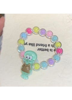 Cartoon Bracelet Kids Colorful Bead Jewelry C-76 squidward