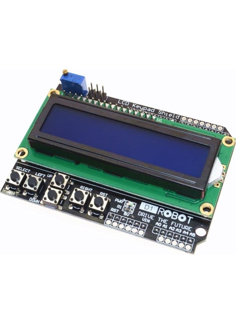 Arduino - LCD Keypad Shield 1602 - 16X2 LCD Display and Keypad - Image 1