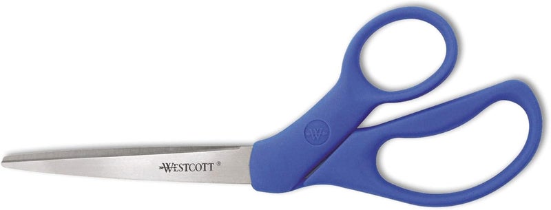 Westcott 43218 Preferred Line Stainless Steel Scissors 8Inch Bent Blue - Image 1