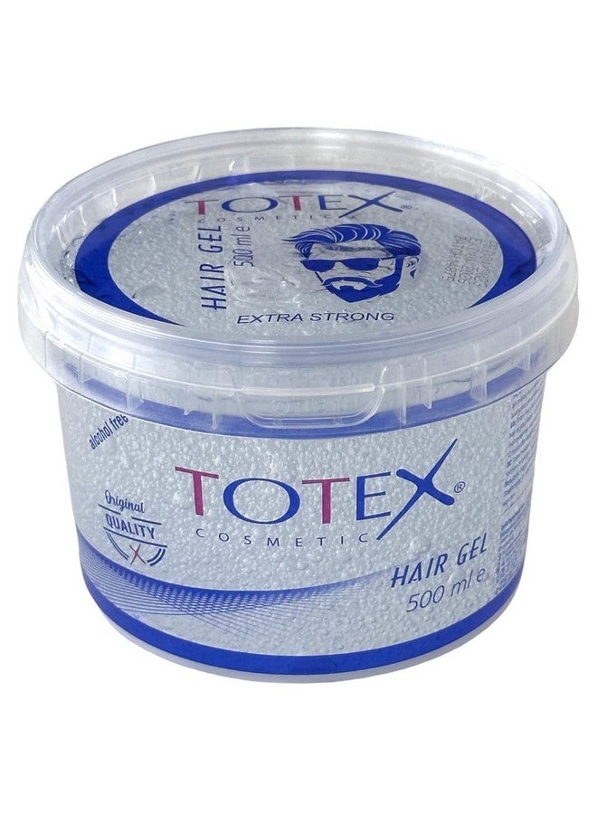 Totex Extra Strong Hair Styling Gel I Extra Strong Hair Gel I Hard And Shiny Effect I Transparent I Clear I Alcoholfree I 500 Ml - Image 1