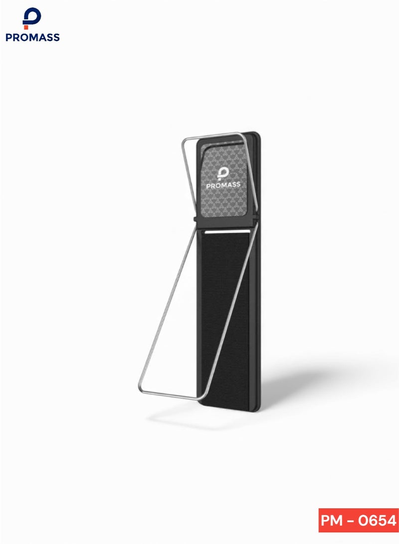 PROMASS Ring finger rest with phone stand, mobile phone grip with stand, telescopic phone grip belt for desk, universal ring holder for mobile phones compatible with all mobile phones - Image 1