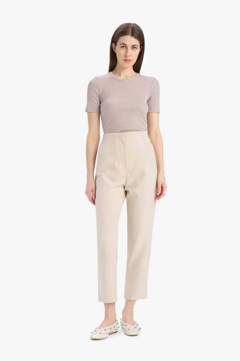 ديفاكتو Carrot Fit Super Skinny Hem Zipper Trousers