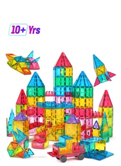 Jasonwell 65Pcs Magnetic Tiles Building Blocks Set For Boys Girls Preschool Educational Magna Construction Kit Stacking Stem Toys Birthday Gifts For Kids Toddlers 3 4 5 6 7 8 9 10 + Year Old  - Image 1