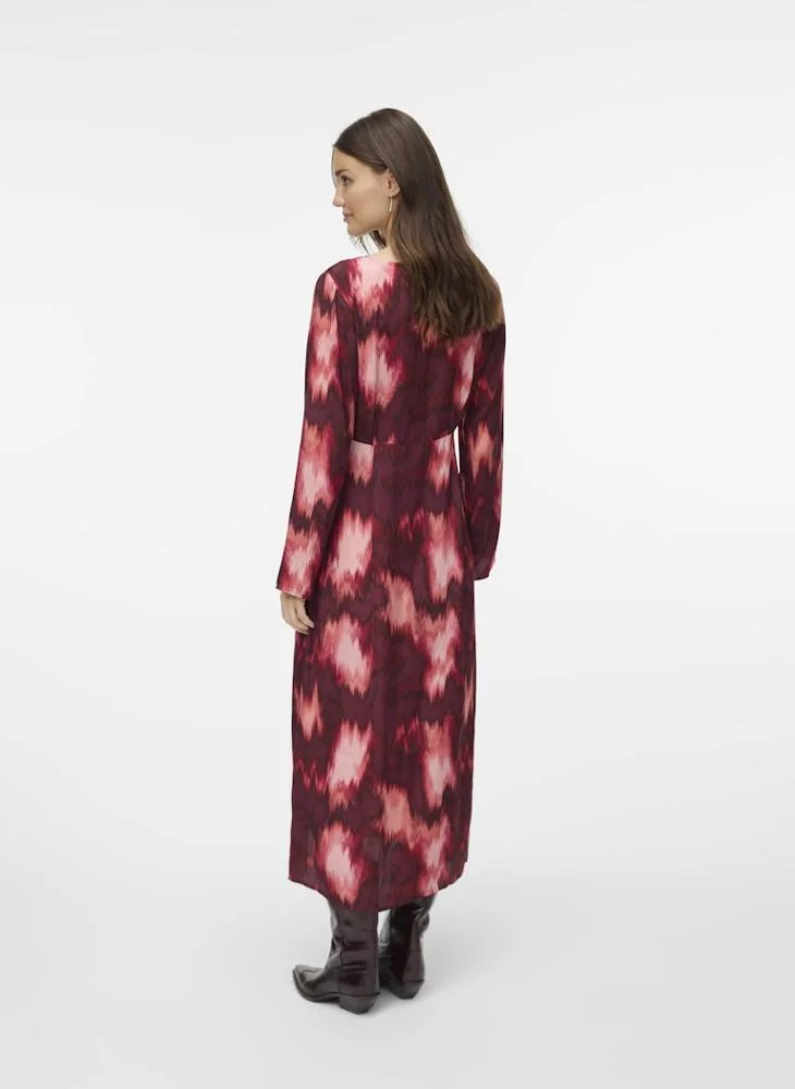 VERO MODA Vmgerna Long Sleeve Knot Dress