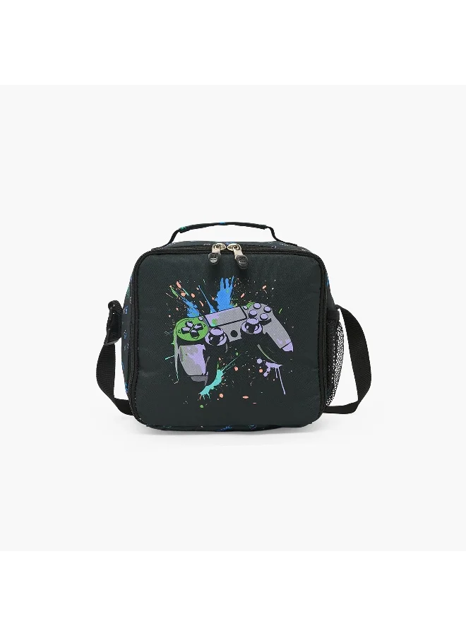 St.Right Lunch Bag-Controller Splash-1 Cmprt- (Polyester) Black \ 21X11X22