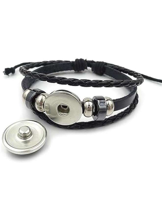 Arabest Twelve Constellation Luminous Bracelet Men's and Women's Leather Hand-Woven Bracelet Punk Bracelet  - Image 2