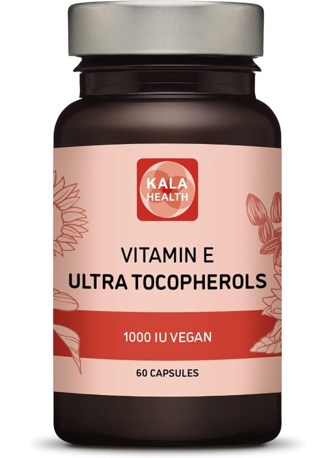 Kala Health Vitamin E 1000Iu Ultra Tocopherol 450Mg Vitamin E Vegan – All 4 Tocopherols - Image 1