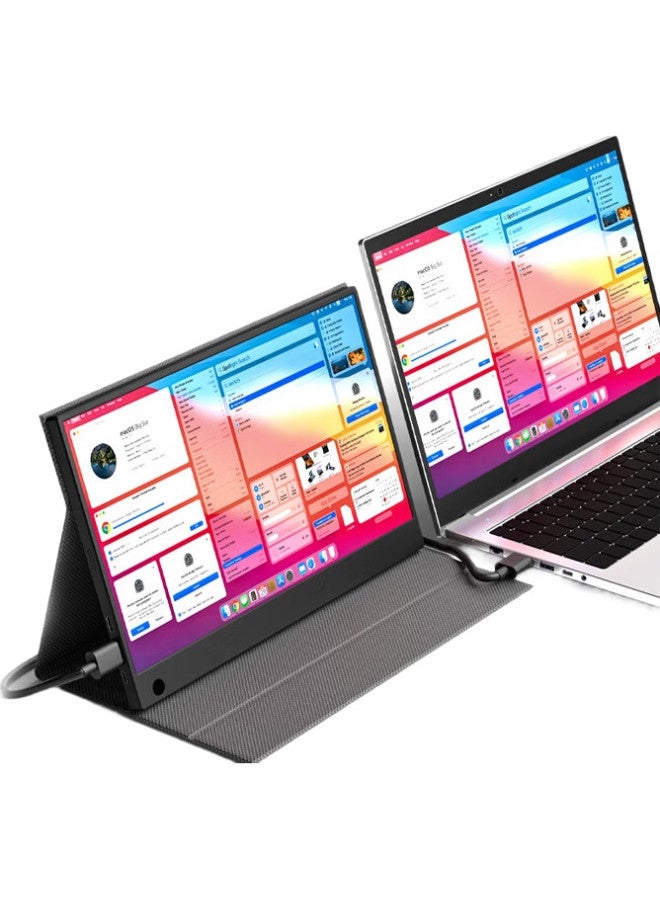 Eimio Portable Monitor 14-inch Laptop Secondary Screen, Low Blue Light, Smooth, Compatible With Switch, Phone, Ps5, Expansion Display E14t - Image 2