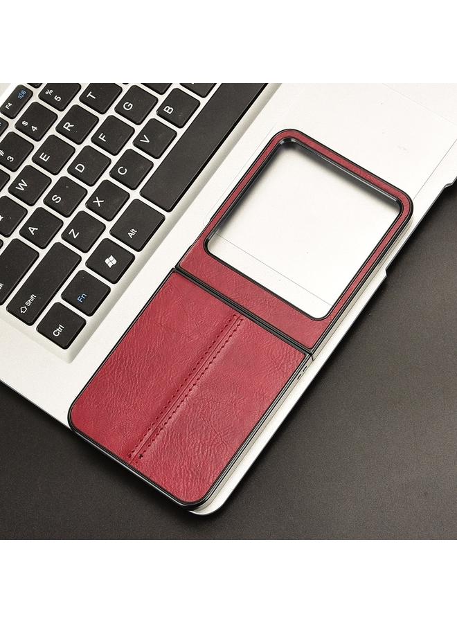 Zaboon Case For Infinix Zero Flip Cow Pattern Sewing Back Cover Phone Case - Image 2