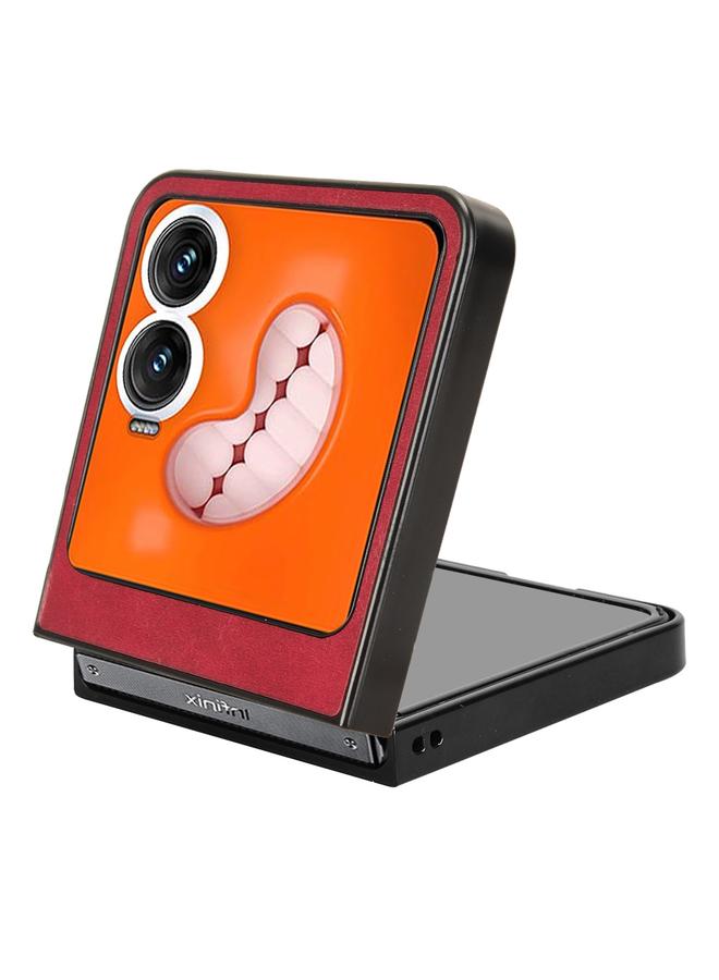 Zaboon Case For Infinix Zero Flip Cow Pattern Sewing Back Cover Phone Case - Image 5