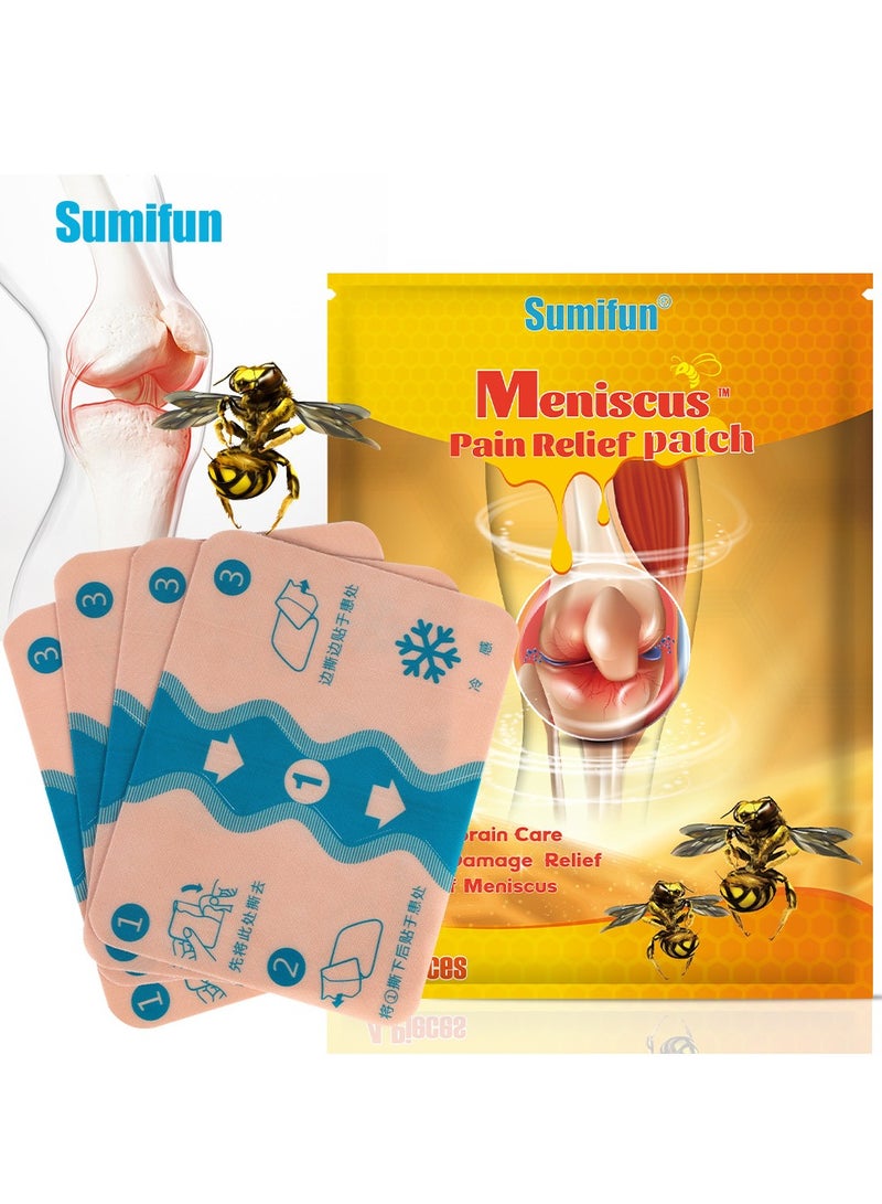Sumifun 3-PACK Meniscus Pain Relief Plaster - Relieve pain in neck, shoulders, back, hips, joints, muscles, knees and feet 4pcs*3 - Image 2