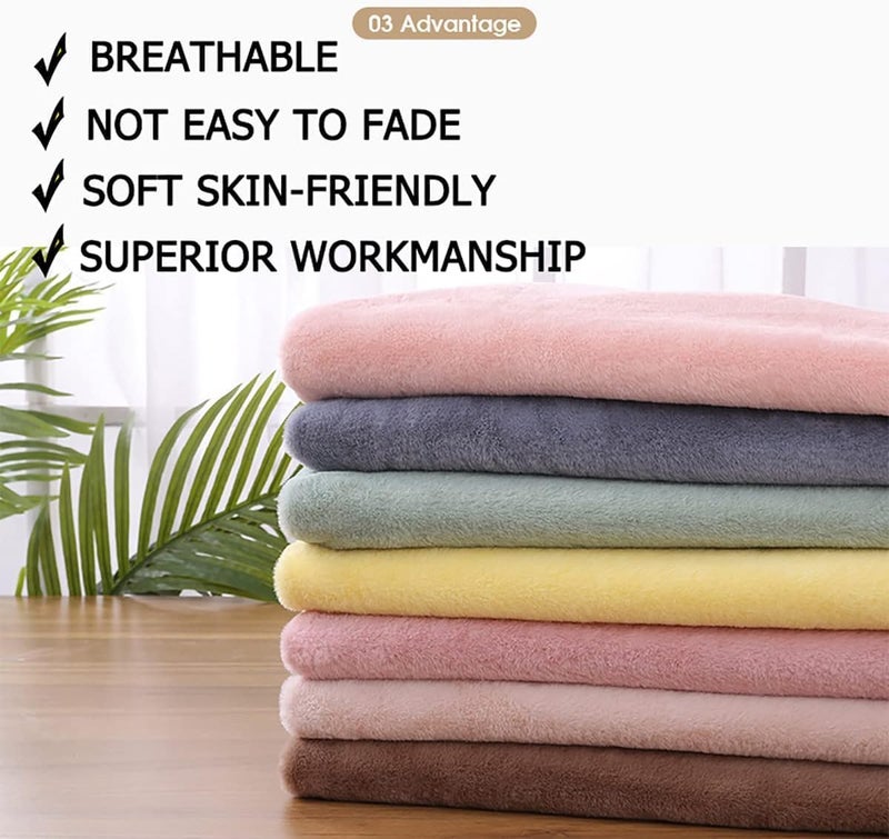Faux Fur Faux Fur Fabric 50x50cm DIY Plush Fabric for Decoration DIY Crafts Photography Props Use Fake Fur Fabric for DIY, Craft Fur Decoration (Color : 26 Pink) - Image 2