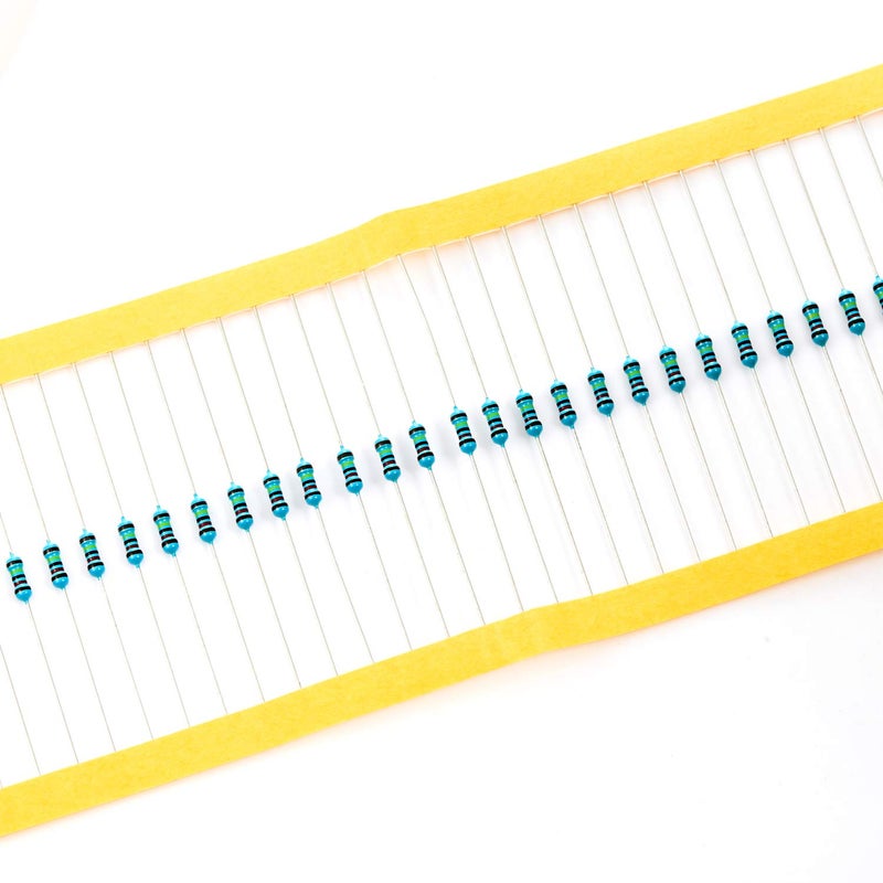 CHANZON 100pcs 1/4W (0.25W) 1.2M Ω ohm 1m2 Metal Film Fixed Resistor 0.01 ±1% Tolerance 1.2MR MF Through Hole Resistors Current Limiting Rohs Certificated - Image 4