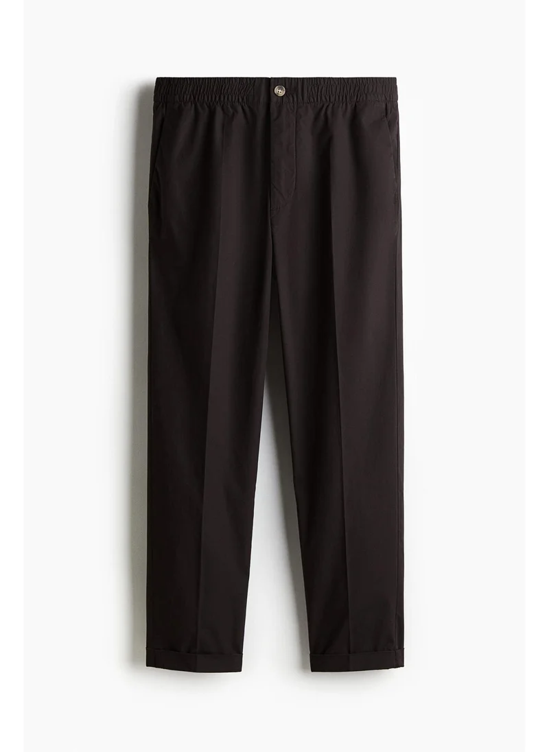 H&M Regular Fit Cropped cotton trousers