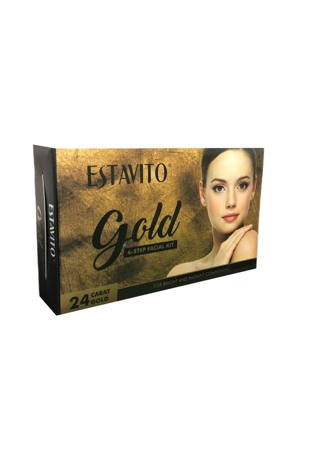 ESTAVITO - 24K Gold 6 Step Facial Kit 165 Gms ; For All Skin Types - Image 1
